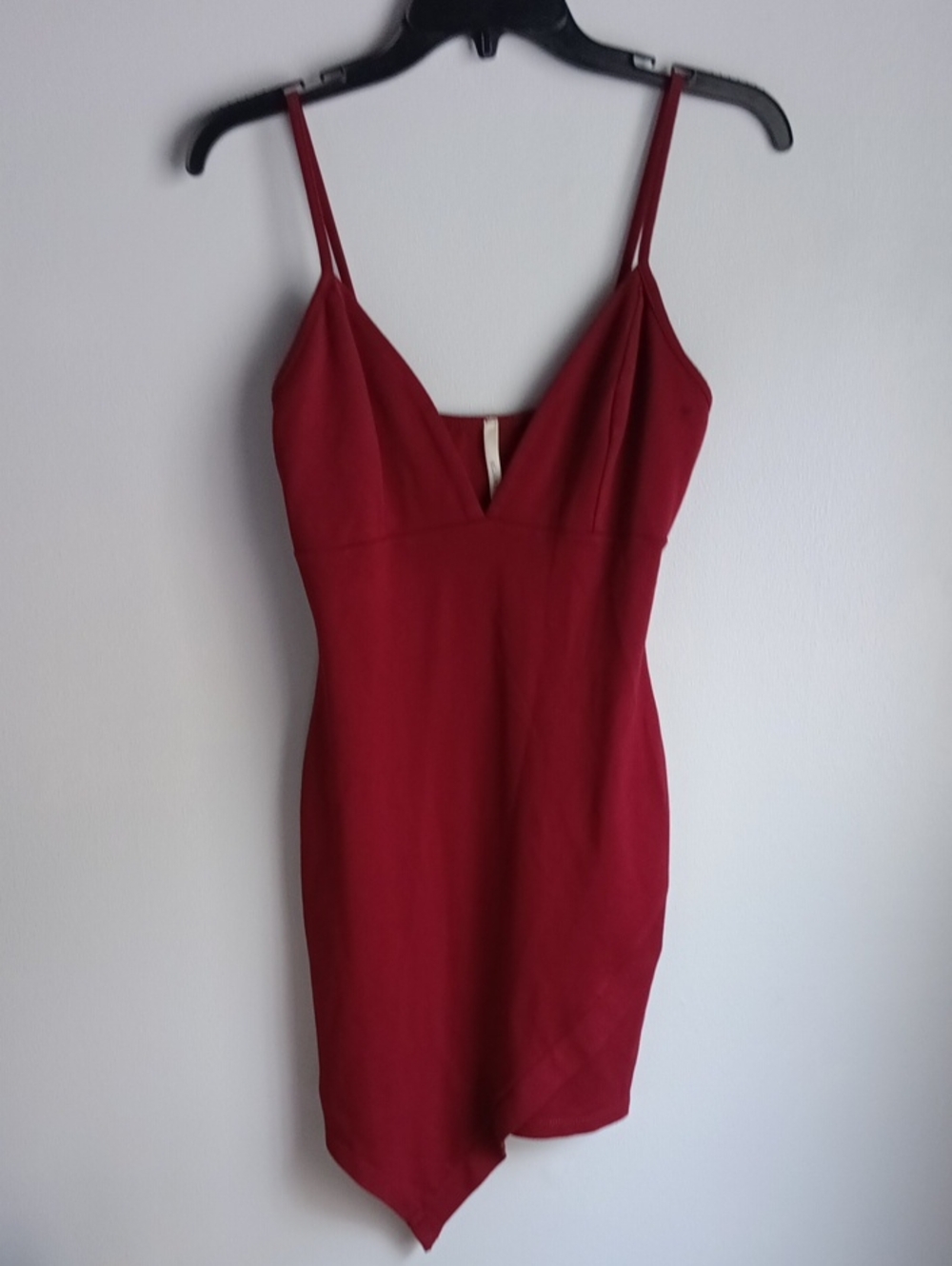 Red Spaghetti Strap Bodycon Dress